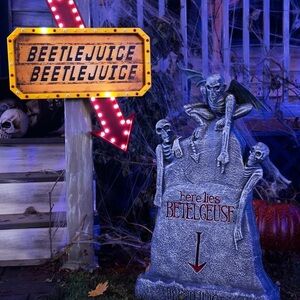 Beetlejuice Marquee Spirit Halloween Sign Officially Licensed